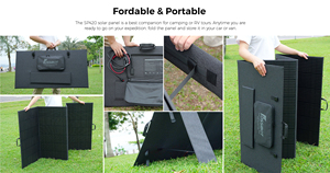 Panel Solar Flexible y Plegable Fossibot SP420 de Alta Eficiencia e Impermeable de 420W para Uso en Exteriores - Product Image 4