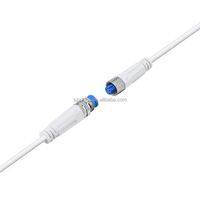 Câbles de connexion M8 2 broches 5 broches mâle-femelle, étanches IP64, en nylon, puissance nominale 5A, cuivre, pour système d'énergie solaire et vélo électrique