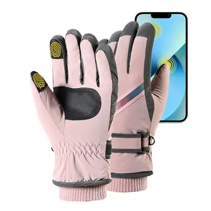 Fabricants gants de ski par temps froid extérieur conduite thermique antidérapant boucle coupe-vent écran tactile gant de ski