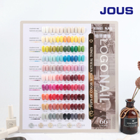 JOUS OEM Professionnel – Kit de vernis à ongles UV en gel à base d'eau, 60 couleurs, sans HEMA/TPO, pigmenté, marque privée