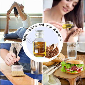 النباتات الطبيعية النقية والبرد ضغط العذراء المغلي زيت بذر الكتان الخام بذور الكتان النفط للخشب الطلاء الجلد الشعر - Product Image 4