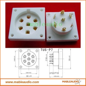 Zócalo de tubo de 7 pines/piezas de amplificador/zócalo de tubo para E2d C3b,<span class=keywords><strong>C3d</strong></span>,Ec,Ed,E2b - Product Image 6