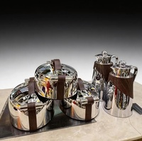 Grenzüberschreitender Bestseller: Zweistöckiger Edelstahl-Speisenwärmer, Isolierte Lunchbox, Thermos-Set, 5-teiliges Set, Thermobehälter