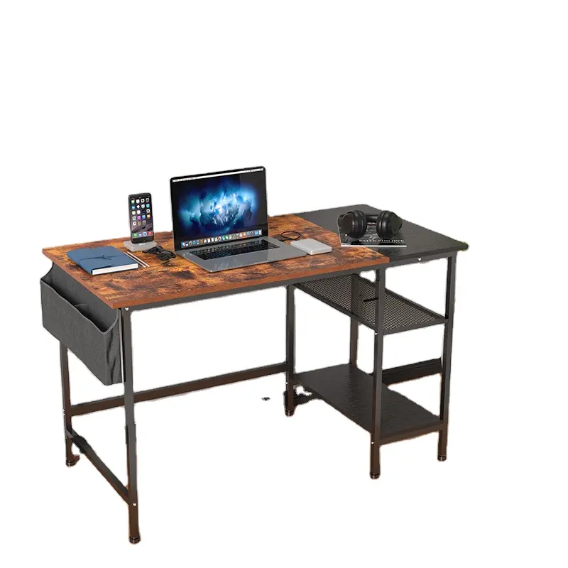 Industrial Cheap Computer Desk Home Office Desk With Game Workstation Desk Rack