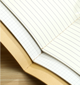 Cuaderno de papel de hilo de coser A5 marrón, cuaderno de clase de ejercicio para estudiantes de tapa dura de 40 páginas, cuaderno de tamaño A6, venta al por mayor para la escuela - Product Image 5