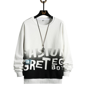 Vêtements décontractés en velours uni pour hommes, automne 2025, col rond, fabrication ODM, tendance de la mode urbaine confortable - Product Image 1