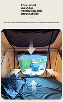 Tente de toit rigide panoramique professionnelle Zentopia Skyview, double couche, avec lucarne, sans installation requise, tente de voiture extra longue