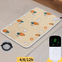 Tapis chauffant intelligent pour animaux de compagnie à double zone de température, imperméable et anti-morsure, idéal pour les foyers multi-animaux
