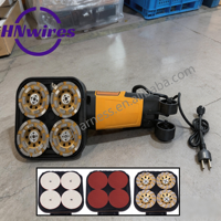 Machine à poncer les sols avec aspiration 3800W, polisseuse sans poussière pour surfaces en ciment de garage, avec perche manuelle