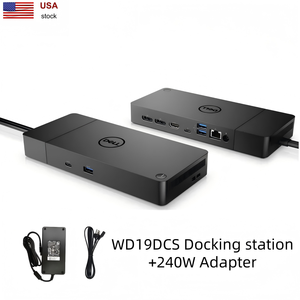 高速配送 <span class=keywords><strong>Dell</strong></span> WD19DCS 240W ドッキングステーション デュアル USB-C デュアル 4K モニター <span class=keywords><strong>Dell</strong></span> Latitude 7000 USA 向け - Product Image 1