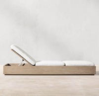 Ensemble de transats de jardin polyvalents en teck d'Amérique latine, style moderne, imperméable, séchage rapide, en coton, pour la piscine, les hôtels