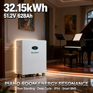 Baterai Surya 48V 51.2V 628Ah 32kWh untuk Sistem Energi Surya, Tipe Berdiri Lantai dengan Roda - Product Image 3