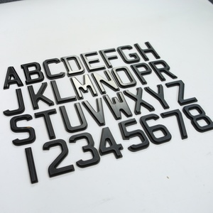 Numéro de <span class=keywords><strong>plaque</strong></span> <span class=keywords><strong>d</strong></span>'<span class=keywords><strong>immatriculation</strong></span> de voiture en acrylique 4D 3D Carbon Sliver Gel Letter 5mm Acrylic Plastic Letters License Plate - Product Image 5