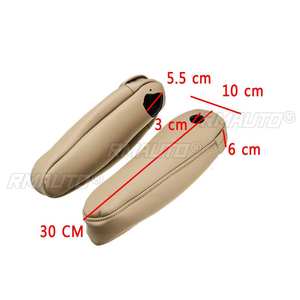 2 Fundas de Cuero PU para Reposabrazos de Asiento para Lexus RX 300 330 350 2003 2004 2005 2006 2007 2008 2009 Beige/Negro-B/Negro-R - Product Image 3