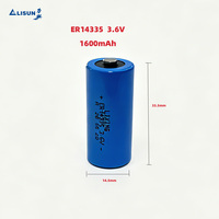Batería de Repuesto No Recargable de Li-SOCl2 de 3.6V 1600mAh ER14335 para Rastreador GPS con Conector de Plomo