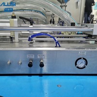 Remplisseuse pneumatique à piston pneumatique de type horizontal complet semi-automatique à buse unique pour crème cosmétique en pâte