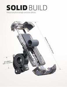 Soporte para Teléfono de Bicicleta Lamicall BP03, Resistente, con Amortiguador de Vibraciones, Clip para Soporte Móvil, Vista de 360 Grados para Teléfono Inteligente, el Más Vendido - Product Image 5