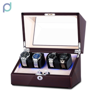 Boîte à remontoir de luxe pour montres de luxe, conception anti-magnétique, moteur silencieux, rotation automatique pour montres mécaniques