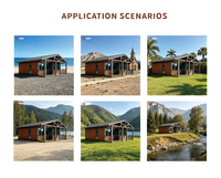 Maison modulaire préfabriquée étanche, insonorisée, portable, extensible, en kit, type conteneur