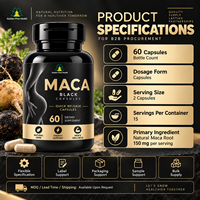 Fabricant chinois de produits à marque privée, poudre de racine de maca, complément alimentaire pour améliorer la performance masculine
