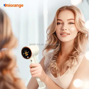 Uniange 1600W 강한 바람 잎없는 전문 휴대용 살롱 이발사 하이 퀄리티 가정용 이온 블로우 드라이어 호텔 헤어 드라이어