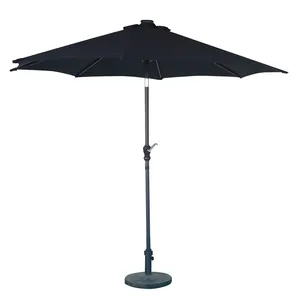 Patio Outdoor Umbrella Wholesale Modern 3M Offset Aluminium Outdoor Patio LED Umbrellas For Big Patios