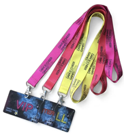 Fabricant en gros de cartes d'identité en plastique VIP pour les médias, avec lanière personnalisée par sublimation, pour les entrées aux ligues sportives professionnelles