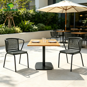 Offre Spéciale : Base de Table Moderne en Fer avec Pieds Réglables, Plateau Carré Moulé Écologique <span class=keywords><strong>et</strong></span> Durable, Pieds en Forme de <span class=keywords><strong>Ventre</strong></span> de Cheval pour Restaurant - Product Image 5