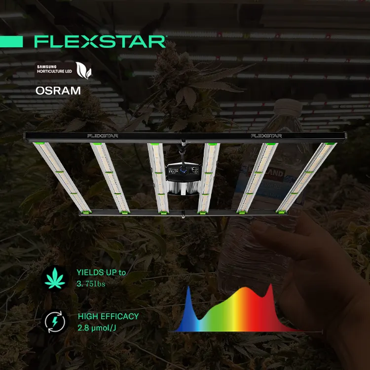 Flexstar 1000W 800W 645W 430W US TH CA สต็อก Led เติบโตแสง Samsung LM301B เต็มสเปกตรัมพืชเติบโตแสง
