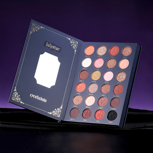 Palette de maquillage quatre-en-un Julystar, design de <span class=keywords><strong>livre</strong></span> à 4 couches pour fard à paupières mat et scintillant, blush, contour, illuminateur, cosmétiques - Product Image 2