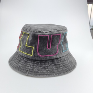 Sombrero de cubo Vintage con logotipo bordado personalizado para adultos, gorra parasol para pesca al aire libre, gorra de <span class=keywords><strong>mujer</strong></span>, sombreros de cubo con logotipo personalizado - Product Image 2