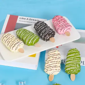 3Dアイスクリームモデル冷蔵庫用マグネットPUアイスクリームコーン冷蔵庫用マグネット