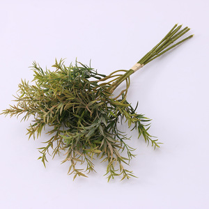 AL-0361 Vente en gros de plantes en pot en plastique de style nordique, simulation de poissons rouges, herbe floquée, herbe persane, <span class=keywords><strong>romarin</strong></span> - Product Image 3