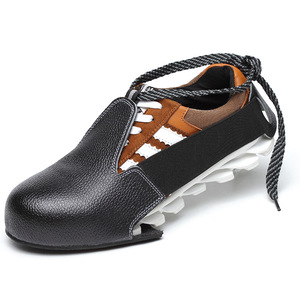 SD001 - Couvre-chaussures de sécurité en cuir véritable pour visiteurs, anti-écrasement, antidérapants, avec embout en acier, pour le commerce transfrontalier - Product Image 2