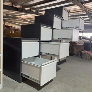 Boîte de rangement A4 suspendue pour bureau, en fer, pour cartes et documents, avec serrure à clé, type tiroir, pour contrats et <span class=keywords><strong>dossiers</strong></span> d'employés, réglable - Product Image 4