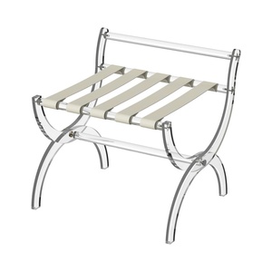 Gấp Acrylic hành lý Rack hiển thị Vali đứng với fashonal Dây đai cho phòng khách, phòng ngủ, khách sạn giữ - Product Image 1