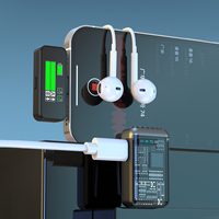 Mikrofon Lavalier Nirkabel Ganda 2.4G Plug & Play Peredam Kebisingan untuk Konferensi Telepon Siaran Langsung Rekaman