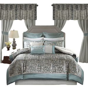 Juego de Sábanas y Fundas de Almohada de Algodón 100% con Diseño OEM Nuevo, Estampado, para Uso Doméstico y Hotelero, con Funda Nórdica de Tensilk con Adhesivo en Aerosol y Cortina Bordada - Product Image 1