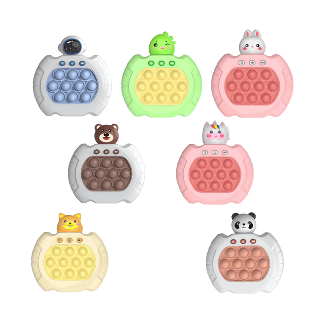 Hot Sale Space Man Electronic Handheld Children Popular Speed Push Toy Colorful Cute Animal Style Mini Game