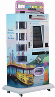 Distributeur automatique de gravure laser de pièces de monnaie DIY avec écran tactile de 22 pouces pour les attractions touristiques
