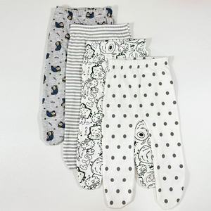 Pantalon en coton pour bébé nouveau-né, pantalon à jambes souples <span class=keywords><strong>avec</strong></span> pieds pour bébés garçons et filles de 0 à 12 mois - Product Image 4
