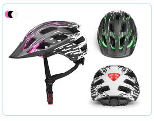 Casque de vélo tout-terrain intégré en fibre de carbone avec feu arrière pour le cyclisme en montagne et sur route, état neuf - Product Image 6