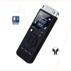 New design sound double lossless loudspeaker stereo pen digital voice recorder with music playback