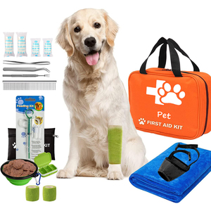 Kit de Emergencia <span class=keywords><strong>para</strong></span> Mascotas, Hogar, Oficina, Viajes, Camping, con Termómetro Digital, <span class=keywords><strong>Bozal</strong></span> y <span class=keywords><strong>Mini</strong></span> Bolsa de Primeros Auxilios - Product Image 2