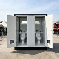 Toilettes portables et jetables, cabine de toilettes mobiles pour usage public en extérieur