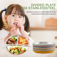 Assiette en céramique classique personnalisée pour tout-petits, avec manches en silicone amovibles, non toxique, sans BPA, durable, incassable, pour repas des enfants
