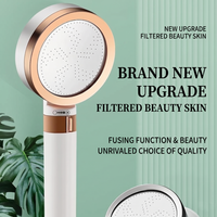 Douche à main OEM personnalisée 3 fonctions avec filtre ionique négatif, pressurisation, déchloration, embellissement de la peau et aromathérapie VC