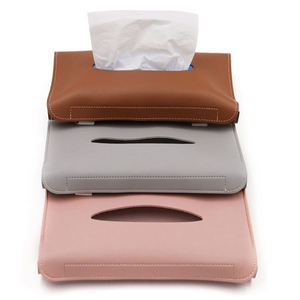 Organisateur de mouchoirs réglable pour pare-soleil de voiture, support de serviettes portable en cuir PU pour siège arrière de voiture - Product Image 2