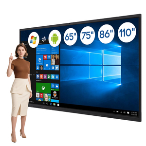 65-98 Inch Android Pen Finger Touch 4K LCD Interactive Flat <b>Panel</b> Smart Board with <b>Wall</b> Mount for Schools & Offices - Product Image 1