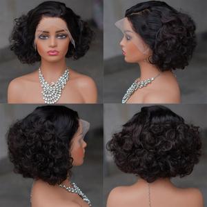 GZ新款低价100% 人发假发10A 13*4正面宽松波鲍勃Perruques Naturel Cheveux Humain假发人发 - Product Image 2